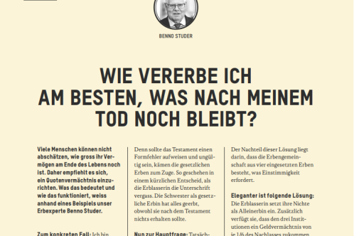 Beitrag im Magazin 50plus (Ausgabe 3/2026)