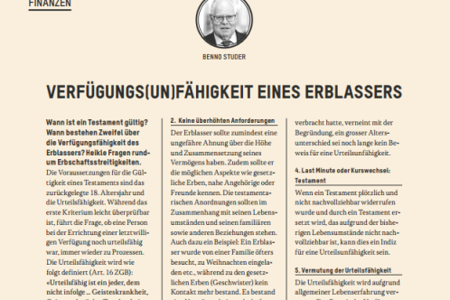 Beitrag im Magazin 50plus (Ausgabe 2/2026)